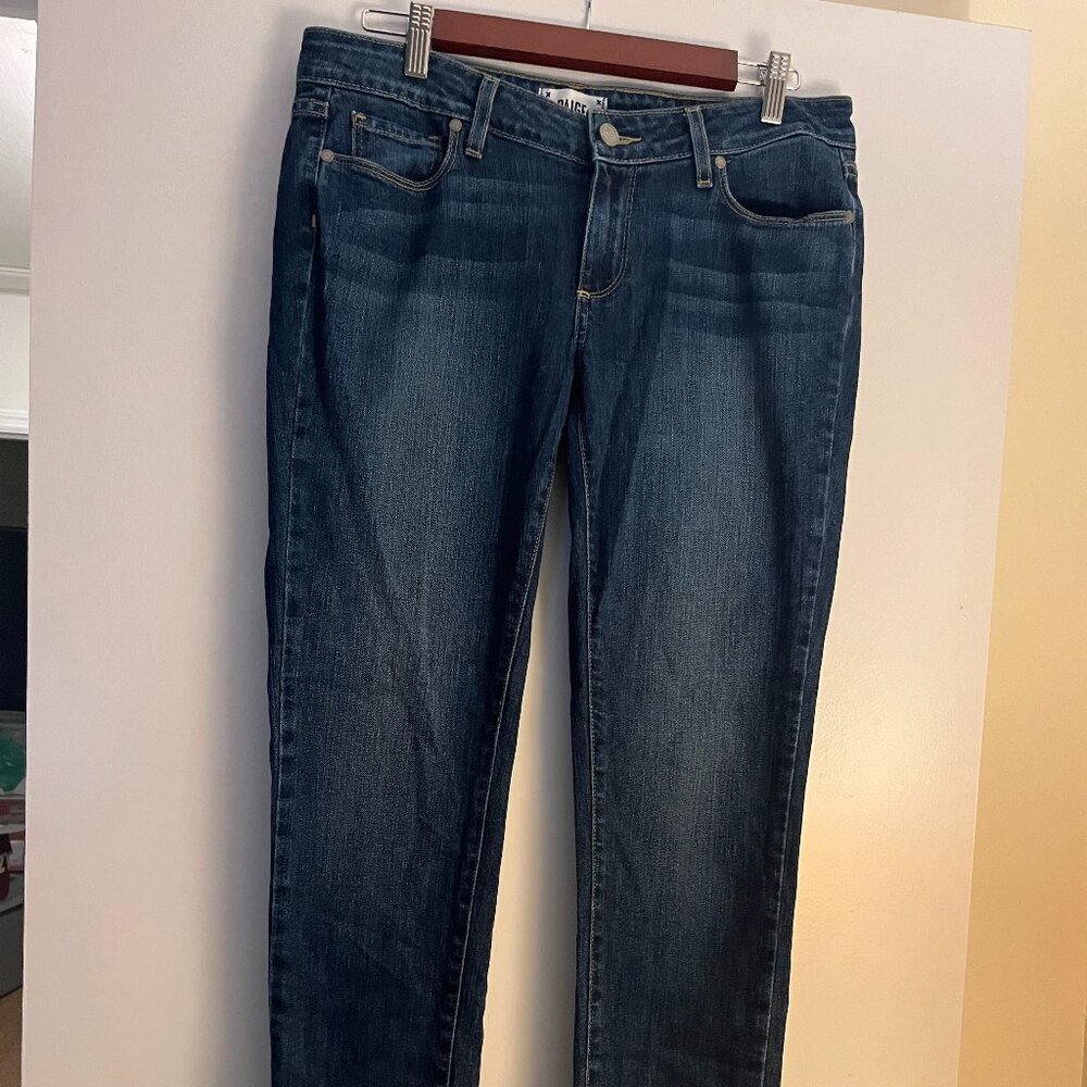 PAIGE Size 28 Jimmy Jimmy Skinny Low Rise Jeans (Style 1193369-368)